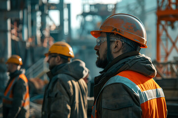 Various industry sectors with dedicated workers, showcasing diverse environments from factories to construction sites and technology hubs.

