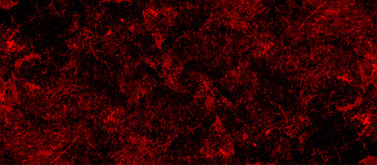 Abstract red marble on black background. Dark grunge textured red concrete wall background. gray and red granite tiles floor on red background. gloomy black and red colors background for design.