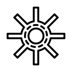 Obraz premium Road line icon. Way icon. Road icon isolated on white background. Transparent background, minimalist symbol. Vector images