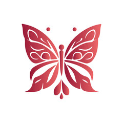 Fototapeta premium Butter Fly silhouette vector design.