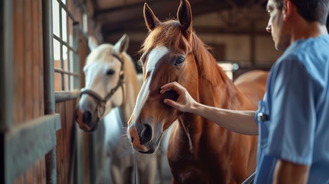 The man and the horse