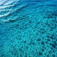 Obraz premium Blue Ocean Water Texture from Above