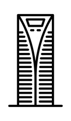 Shanghai Financial Center, China landmark icon. Suitable use for travel, holiday, app, website, infographic and more.