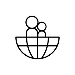 global day of parents line icon