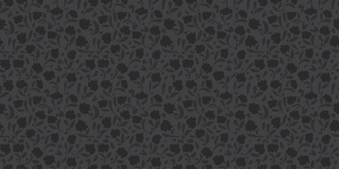 Botanical illustration background. Seamless pattern.Vector. 有機的なイラストパターン