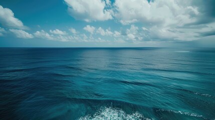 Fototapeta premium Ocean seen from a high vantage point