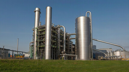 Modern Industrial Business Area with Advanced Manufacturing and Logistics Facilities
