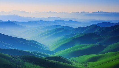 Fototapeta premium Stunning Aerial View of Rolling Hills