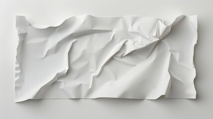 Obraz premium White rectangular sticker