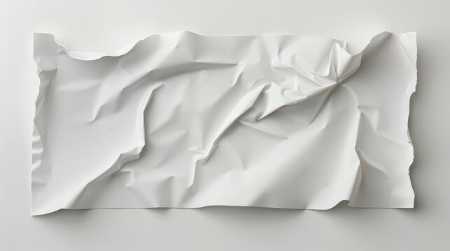 White rectangular sticker