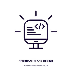 Programming and coding icon 2...