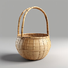 Bamboo basket with shadow