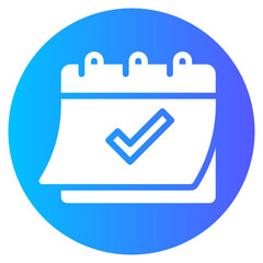 calendar gradient icon