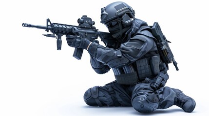 Special police force SWAT tactical team