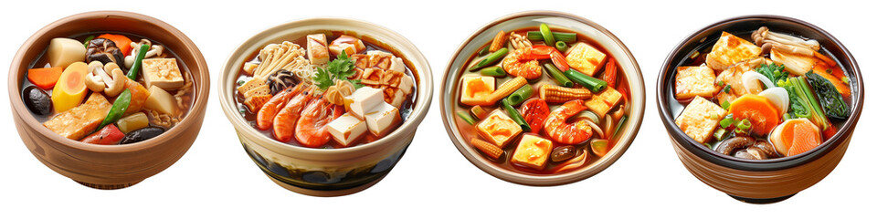 Ankake clipart collection, symbol, logos, icons isolated on transparent background