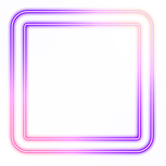 Abstract square neon frame style 90s