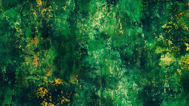 Captivating abstract tie-dye patterns featuring vibrant emerald hues and fashionable grunge aesthetics in fabric and art.