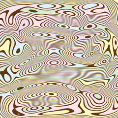 ABSTRACT ILLUSTRATION MARBLED TEXTURE LIQUIFY PSYCHEDELIC PASTEL SOFT COLORFUL DESIGN. OPTICAL ILLUSION BACKGROUND VECTOR DESIGN