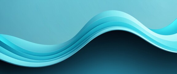 Elegant abstract design featuring smooth blue waves and curves, creating a tranquil and modern visual. Ideal for backgrounds, presentations, and contemporary art themes.