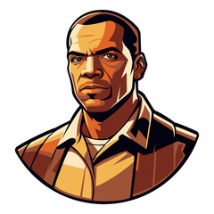 logo with the image of a gangster1