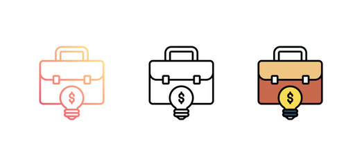 Business Report icon design with white background stock illustration