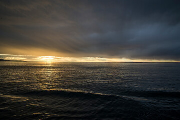 vista al mar del estrecho de magallanes chile