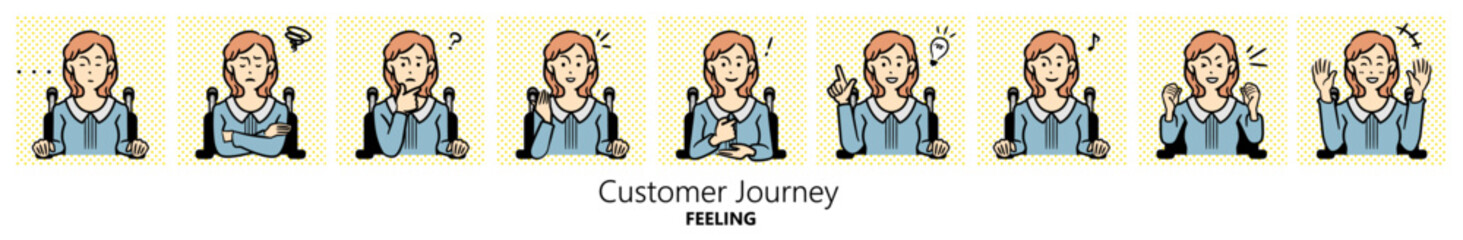 車椅子の女性のイラスト