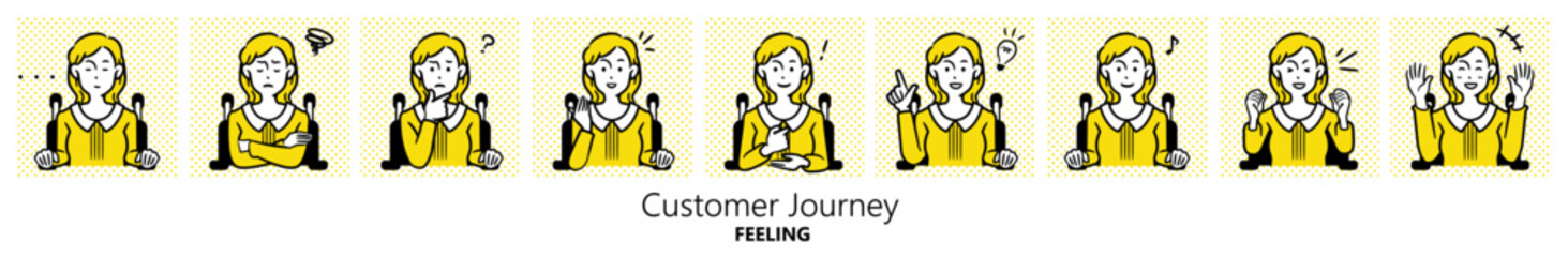 車椅子の女性のイラスト