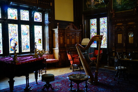 Peles castle living room, Sinaia, Transylvania, Romania