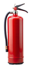 Obraz premium Red fire extinguisher, cut out - stock png.