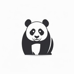 Naklejka premium Vector illustration cartoon of a cute panda over white background.