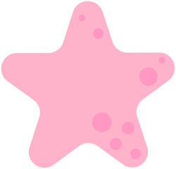 Cute Sea Animal in Children Style Cartoon illustration starfish