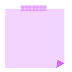 Post It Paper note purple with tape