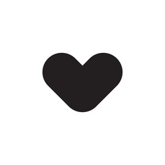 heart black icon vector eps