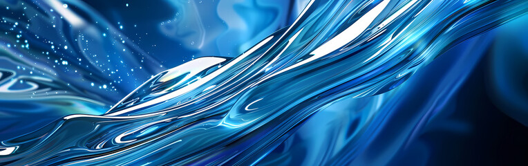 abstract blue background with waves