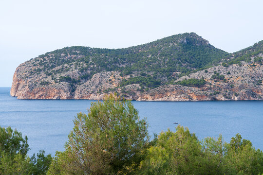 cala llamp paisaje de la playa 