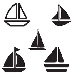 Sail boat vector eps file 