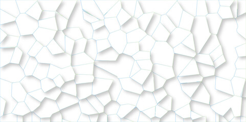 White quartz crystalized broken glass effect vector background. 3d papercut and multi-layer cutout geometric pattern on vector background. broken stained glass green lines geometric pattern.
