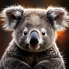 Obraz premium Close up portrait of Koala bear