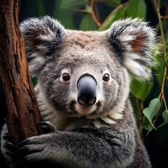 Close up portrait of Koala bear