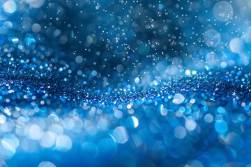 Fototapeta premium Festive bliss Blue and green gradient snow abstract background For Social Media Post Size 