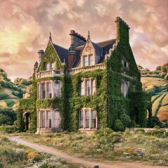 Obraz premium old castle in the mountains