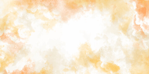 Peach abstract watercolor texture background. Vector beige watercolor pattern. Colorful watercolor hand paint design banners. Color splashing on paper with watercolor splashes, grunge. Background.