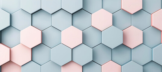 Naklejka premium Sky Blue and Baby Pink: Delightful Wallpaper with Varied Patterns, Creating a Charming and Serene Atmosphere