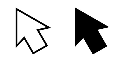 Pointer icon set. flat illustration of vector icon