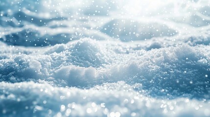 Obraz premium Snowy Ground Close Up