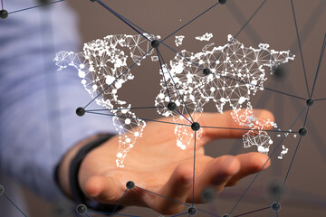 Structure of world economy, communication network global