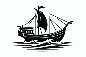 Boat vector illustration and perfect design