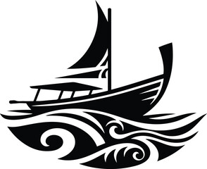 Boat vector illustration and perfect design