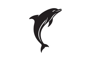 Dolphin silhouette vector illustration